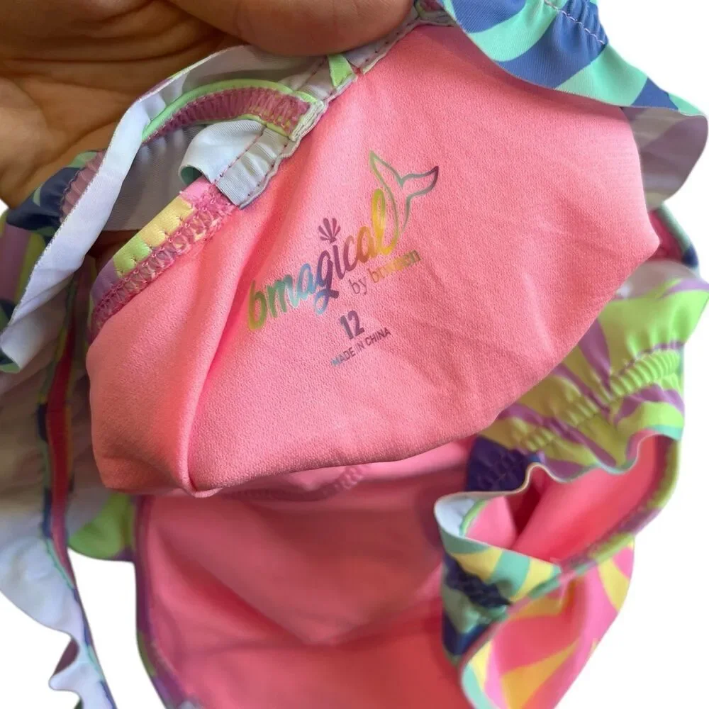 Bmagical by Btween Colorful One Piece Swimsuit Girls 12